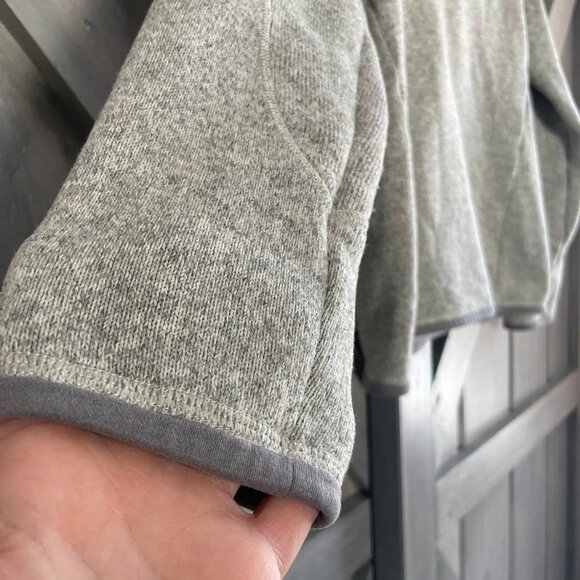 Patagonia Womens Better Sweater 1/4 Zip Fleece Birch White Gray $139 - Picture 5 of 10